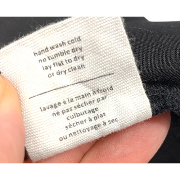 Oak + Fort Sz XS Black Tencel Kimono Jacket Topper Minimalist Capsule Wardrobe - Picture 7 of 8